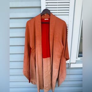 Traditional Orange Ombré Kimono